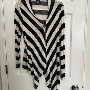 Knitted Cardigan Black/Cream